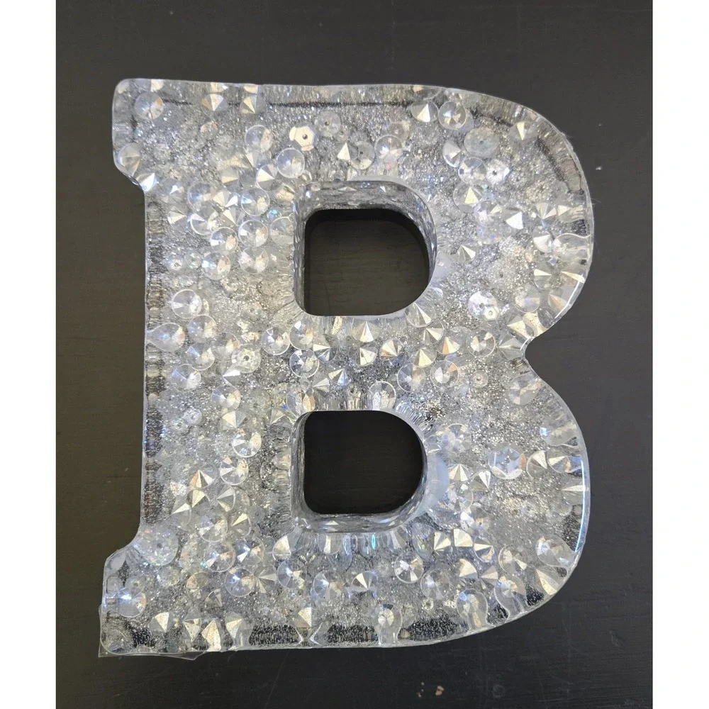 Handmade Resin BAR Sign Sparkle Glitter Decor Heavy Statement Piece‎